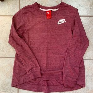 Maroon Longline NIKE Pullover